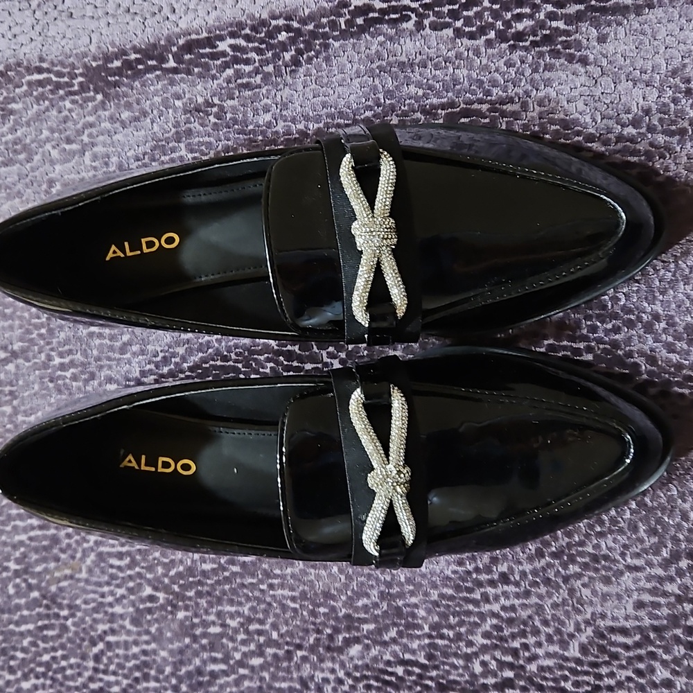 New Aldo Black Loafers